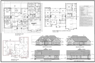 create architectural 2d floor plans