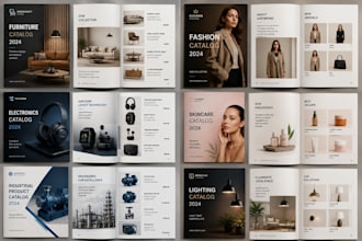 design a professional  product catalogue