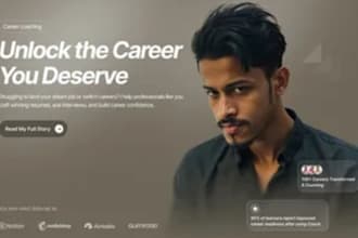 design career coaching website, fitness, lifestyle and counselling website