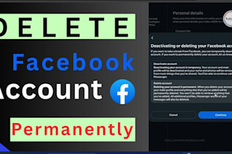 remotely delete your facebook and instagram accounts and pages