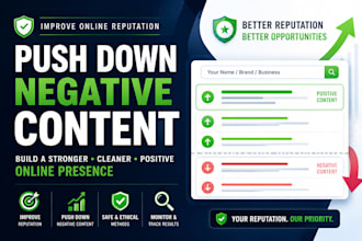 improve online reputation push down negative content