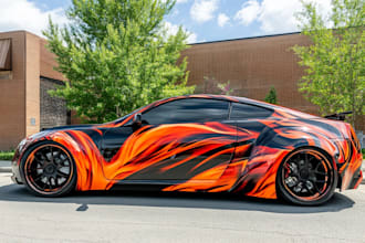 car wrap vehicle wrap truck wrap racing car wrap