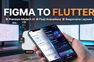 onvert figma to flutter app with pixel perfect responsive UI