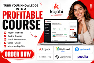 build kajabi website kajabi online course kajabi sales funnel email automation