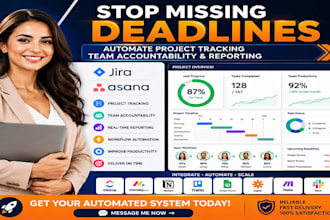 automate project tracking, team acountability and report in jira and asana
