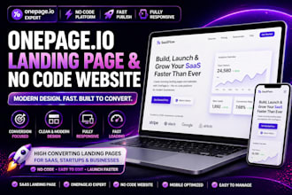 design onepage io landing page onepage io website no code landing page design