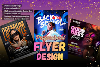 design a flyer, business flyer, church flyer, event flyer, and postcard design