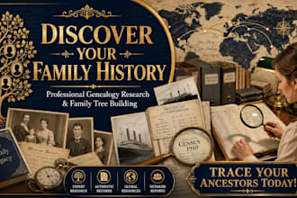 research family history and build accurate family tree
