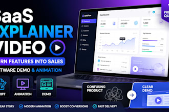make saas explainer video and software demo animation
