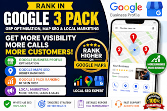 do google 3 pack ranking, gbp optimisation, map seo, local marketing