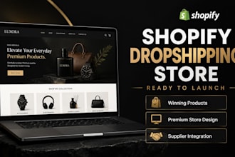 set up 7 figure shopify dropshipping store copy shopify redesign shopify website