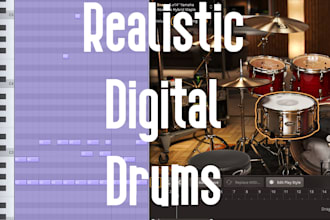 program realistic digital drums for your track
