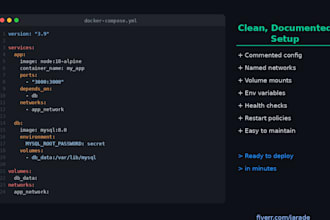 set up docker, docker compose ,deploy your web app to the cloud