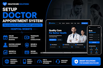 setup doctor appointment system,telehealth appointment website,hospital website