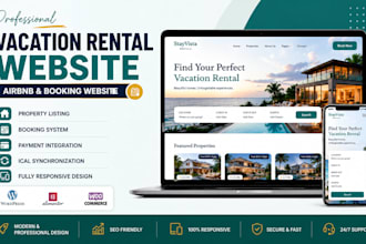 build a vacation rental website short term rental property management website