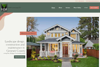 design landscaping website, lawn care website, gardening website that converts