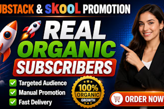 promote your substack page substack newsletter, to boost subscribers