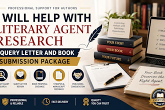 research literary agents review query letters and prepare book submissions