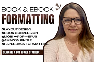 convert your word document or pdf to mobi, kdp format, epub for ebook conversion