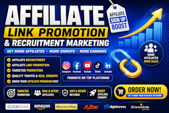affiliate link promotion recruitment marketing to get more affiliate signup