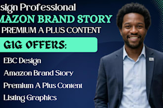 design professional amazon brand story or premium a plus content