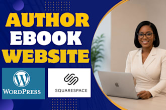 design your business website, book author website, ebook website, author website