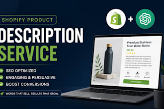 write SEO shopify product descriptions using chatgpt
