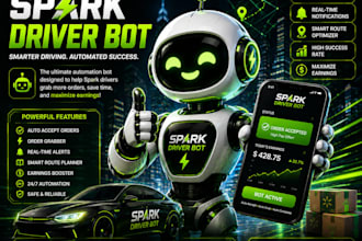 setup spark driver bot, spark delivery bot, spark grabber auto accept orders bot