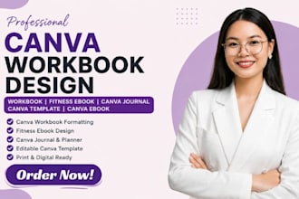 canva workbook formatting fitness ebook canva journal canva template canva ebook