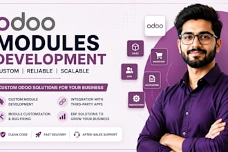 develop custom odoo modules, erp customization and integrations