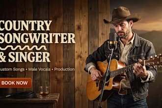 be your male country singer songwriter and producer