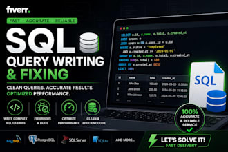 write and fix sql queries for your database