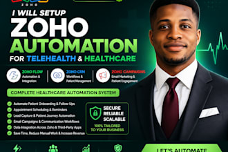 setup zoho flow for telehealth healthcare zoho CRM workflow zoho campaign flow