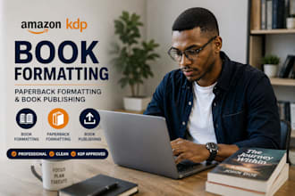 do amazon kdp book formatting, paperback formatting and book publishing