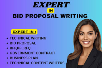 write winning bid proposals for government contracts