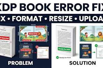 fix KDP cover book formatting errors margins bleed rejected book upload issues