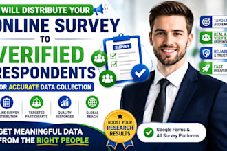distribute your online survey verified respondents for accurate data collection