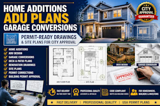 accurate home additions garages decks adus renovation site plan city approval