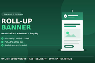 design a roll up banner