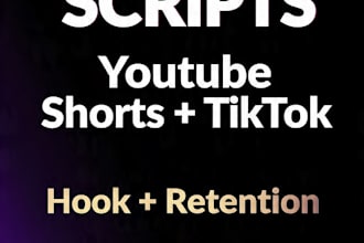 write viral youtube and tiktok script for faceless channel