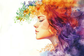 draw cute watercolor animal