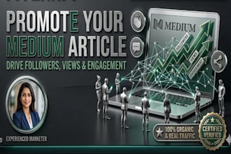 promote your medium article and drive more, followers, views and engagement
