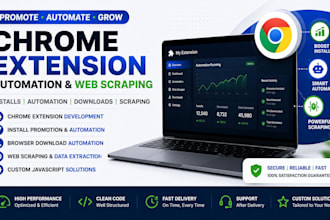 promote google chrome install automation browser download extension web scraping