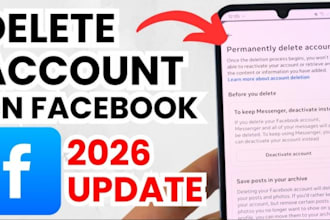 delete tiktok, facebook, twitter, and instagram accounts securely