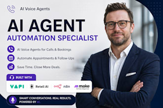 set up custom ai voice agents for calls and booking ai agent specialist