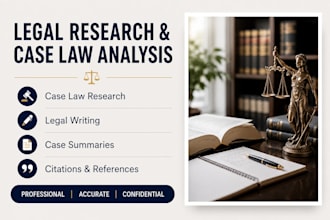do legal research, case law analysis and legal writing