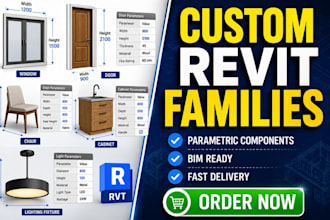 create custom revit families for architecture and bim projects