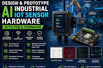 design and prototype ai industrial iot sensor hardware with pcb and firmware
