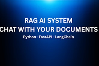 build a rag ai system to chat with your documents and data