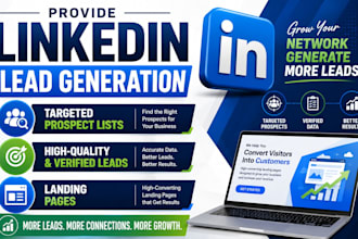 linkedin lead generation, targeted prospect lists, landing pages landing page
